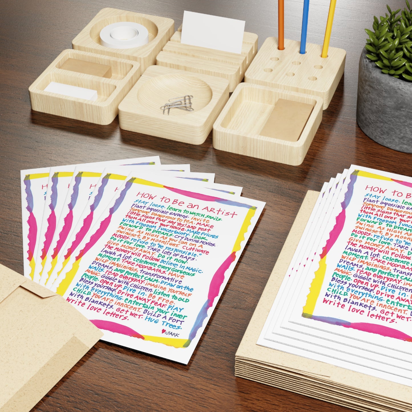 How To Be An Artist, SARK Greeting Cards (1 or 10-pcs)