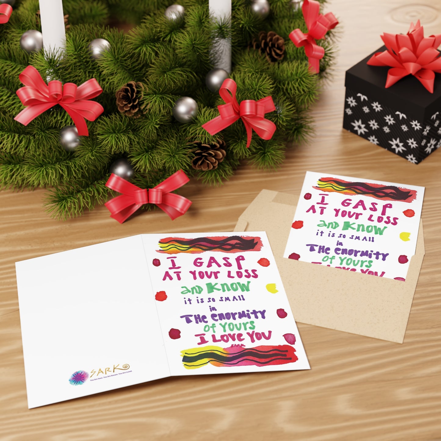 I Gasp At Your Loss, SARK Greeting Cards (1 or 10-pcs)