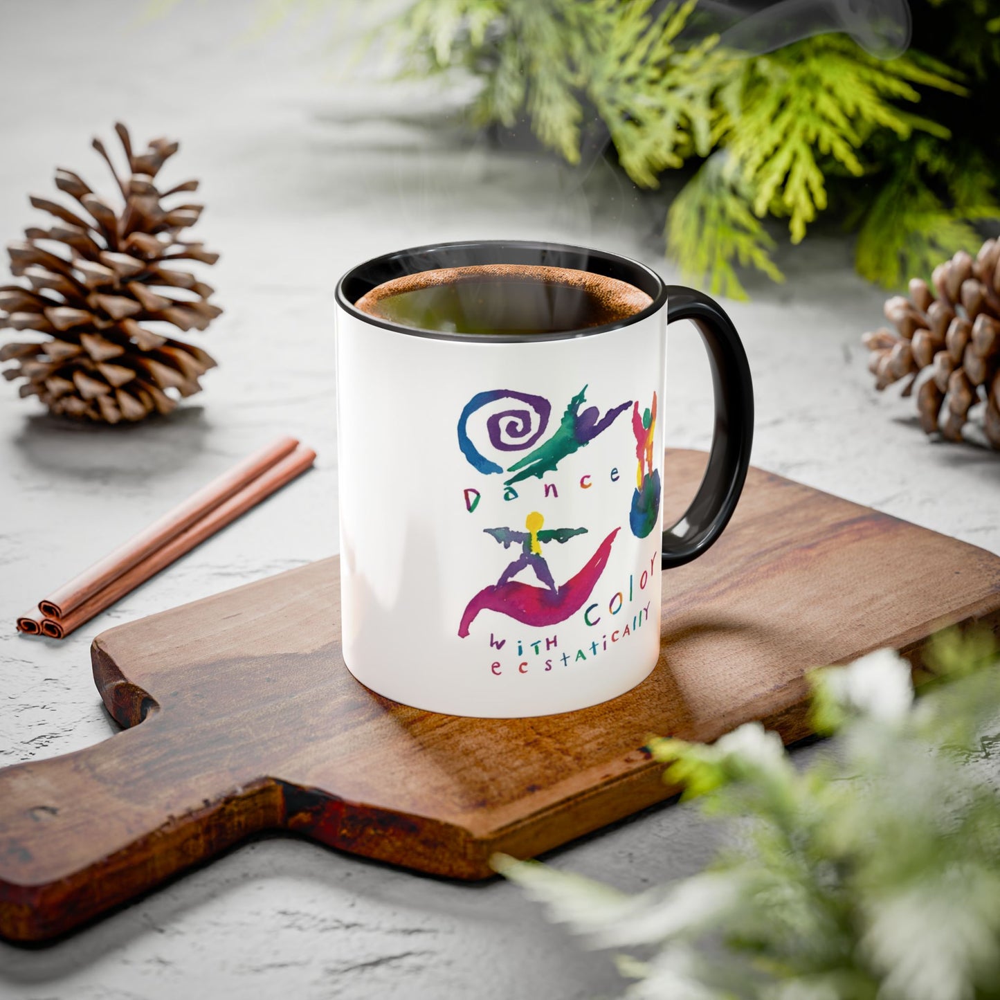 Dance With Color Ecstatically by SARK - 11oz Creatively ColorFULL Mugs
