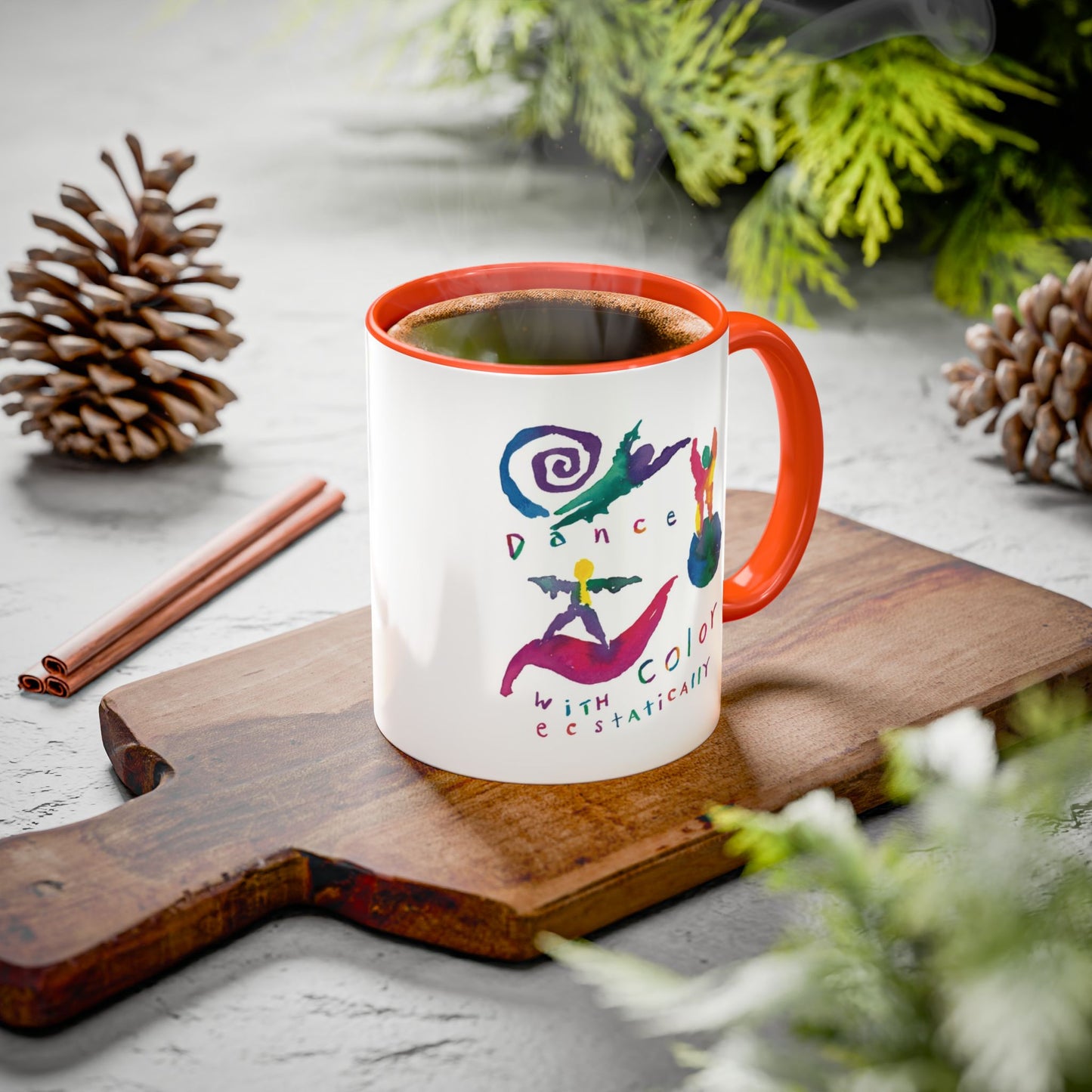 Dance With Color Ecstatically by SARK - 11oz Creatively ColorFULL Mugs