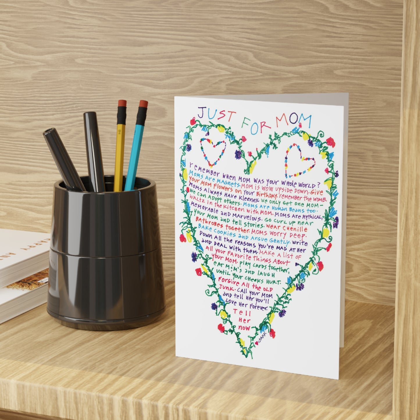 Just For Mom, SARK Greeting Cards (1 or 10-pcs)