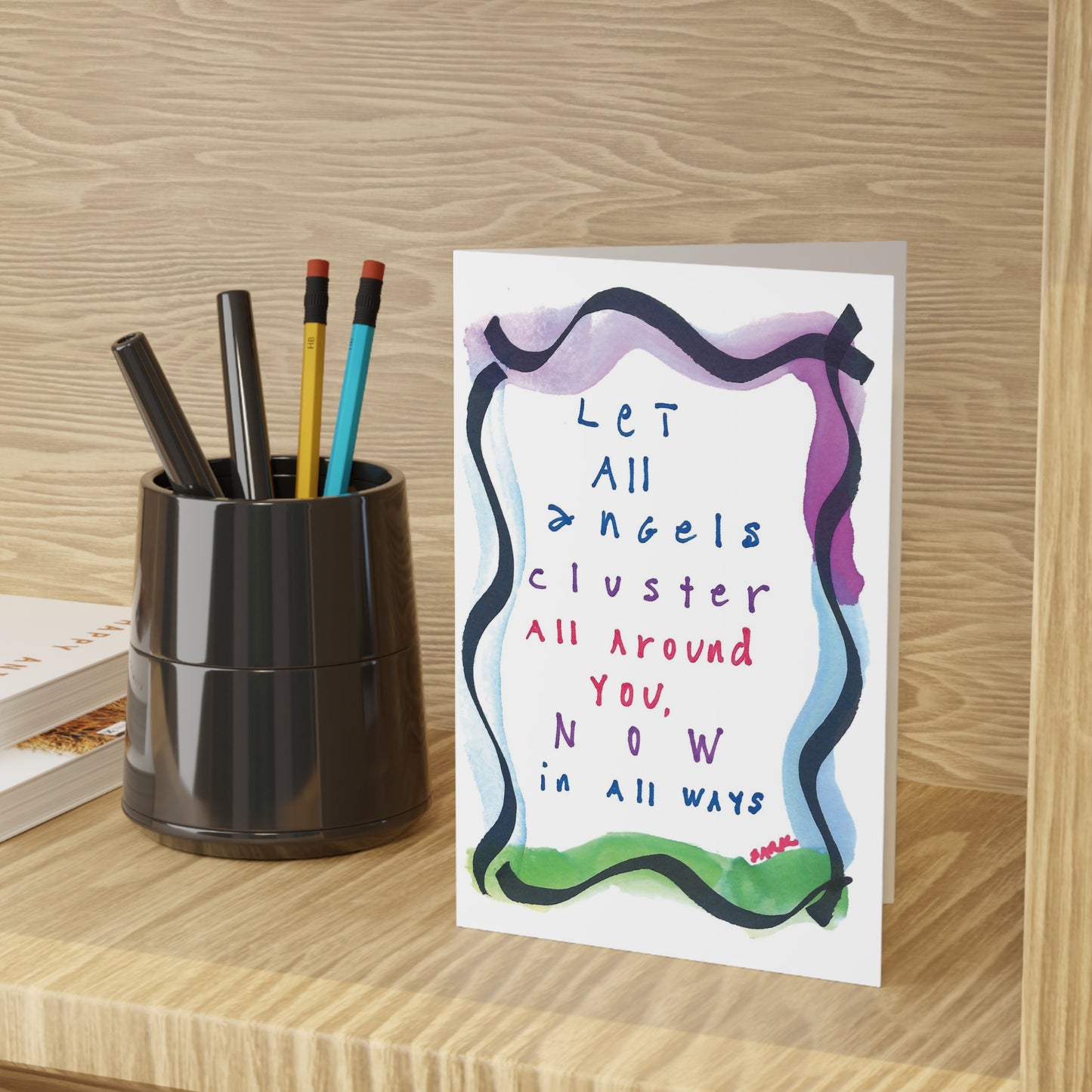 Let All Angels Cluster Around You, SARK Greeting Cards (1 or 10-pcs)