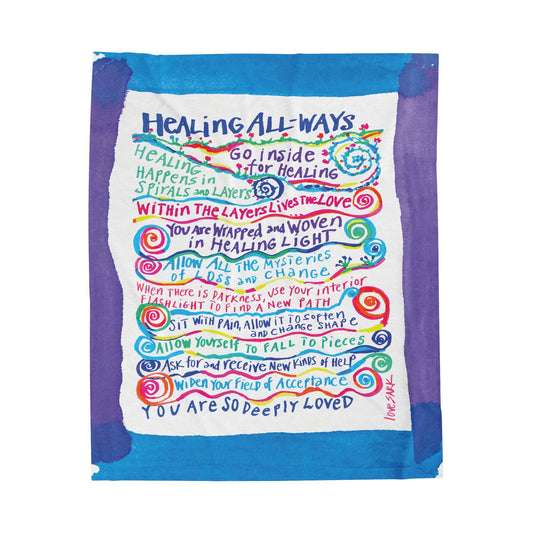 Healing ALL-Ways by SARK - Velveteen Plush Blanket