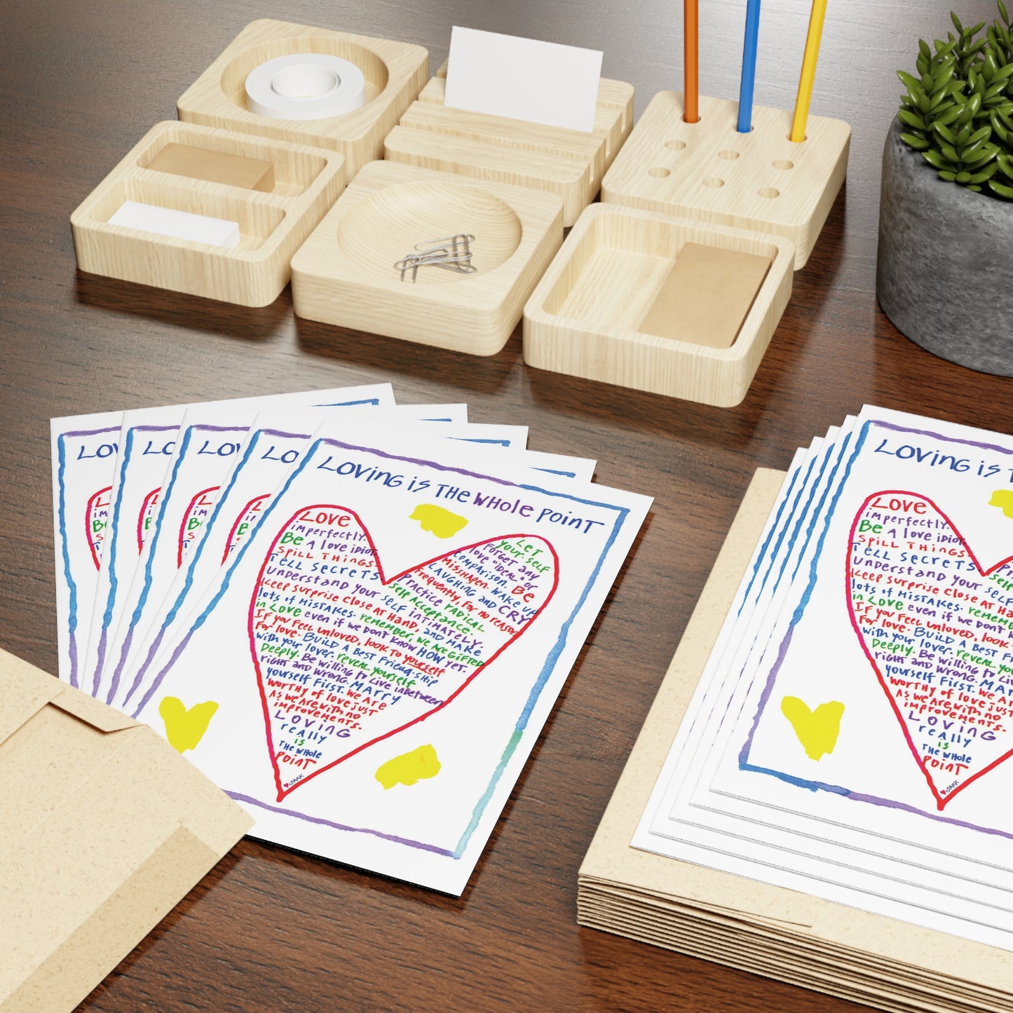 Loving Really Is The Whole Point, Greeting Cards (1 or 10-pcs)