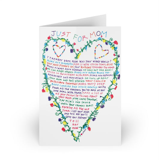 Just For Mom, SARK Greeting Cards (1 or 10-pcs)