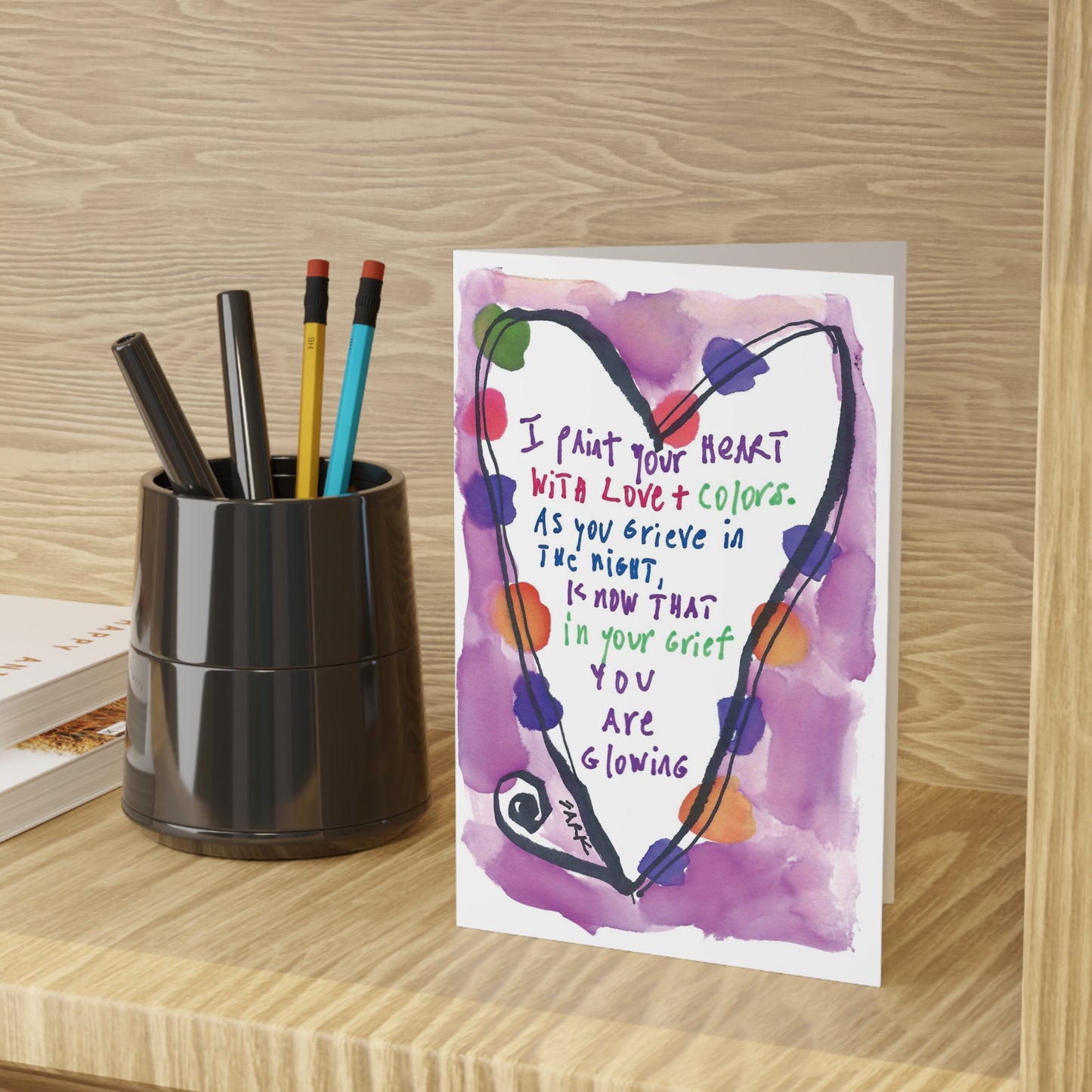 I Paint Your Hear with Love, SARK Greeting Cards (1 or 10-pcs)