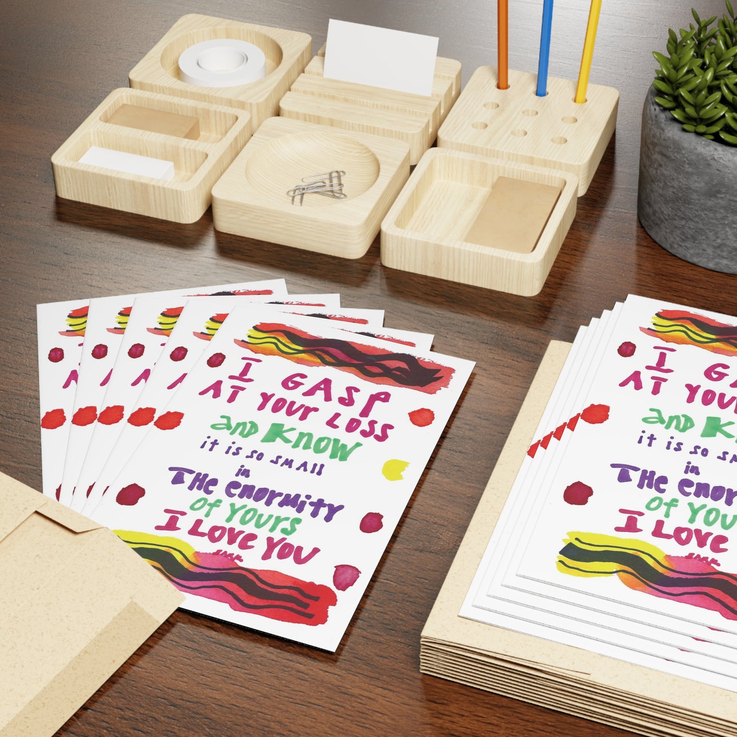 I Gasp At Your Loss, SARK Greeting Cards (1 or 10-pcs)
