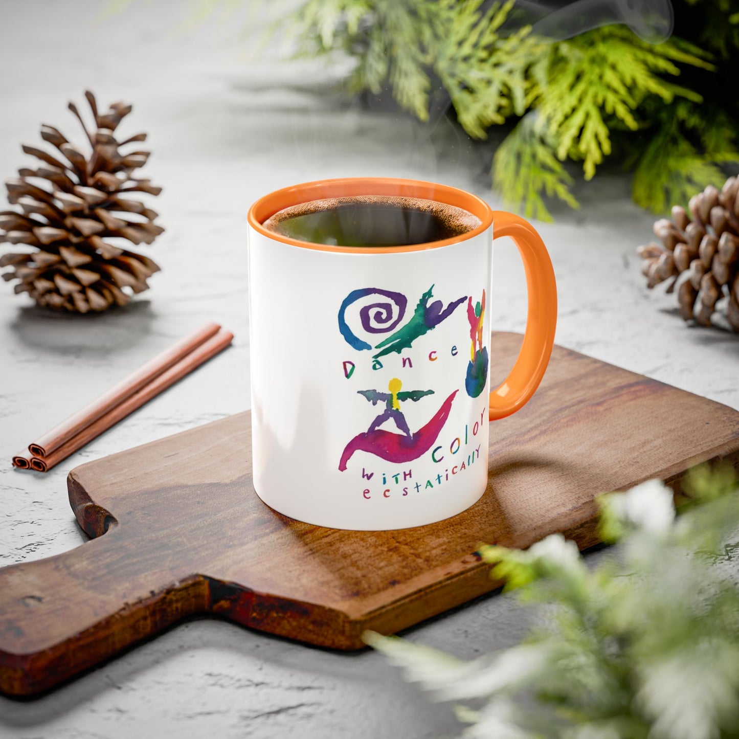 Dance With Color Ecstatically by SARK - 11oz Creatively ColorFULL Mugs