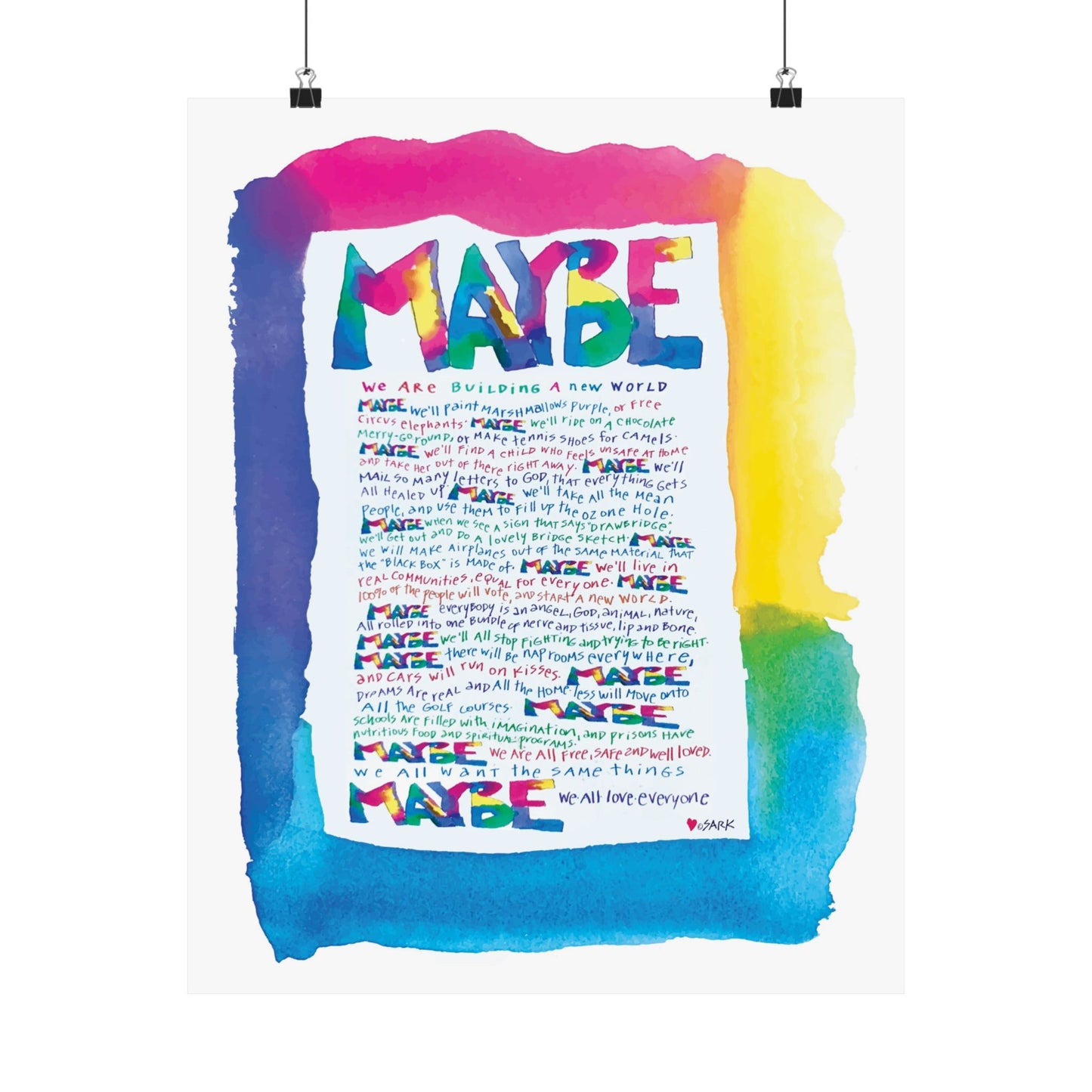 MayBE by SARK - Premium Matte Art Print