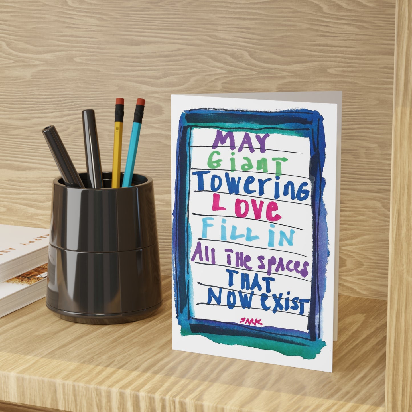 Giant Towering Love, SARK Greeting Cards (1 or 10-pcs)