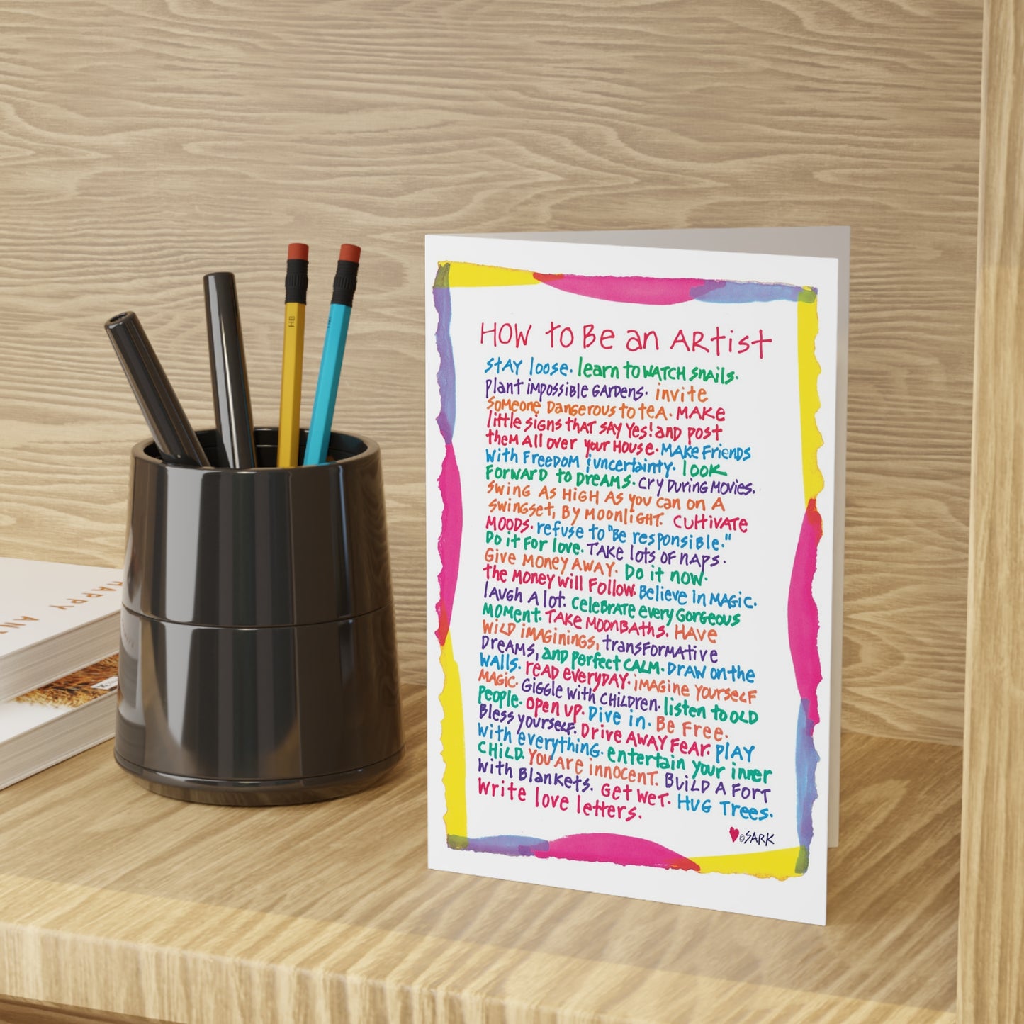 How To Be An Artist, SARK Greeting Cards (1 or 10-pcs)