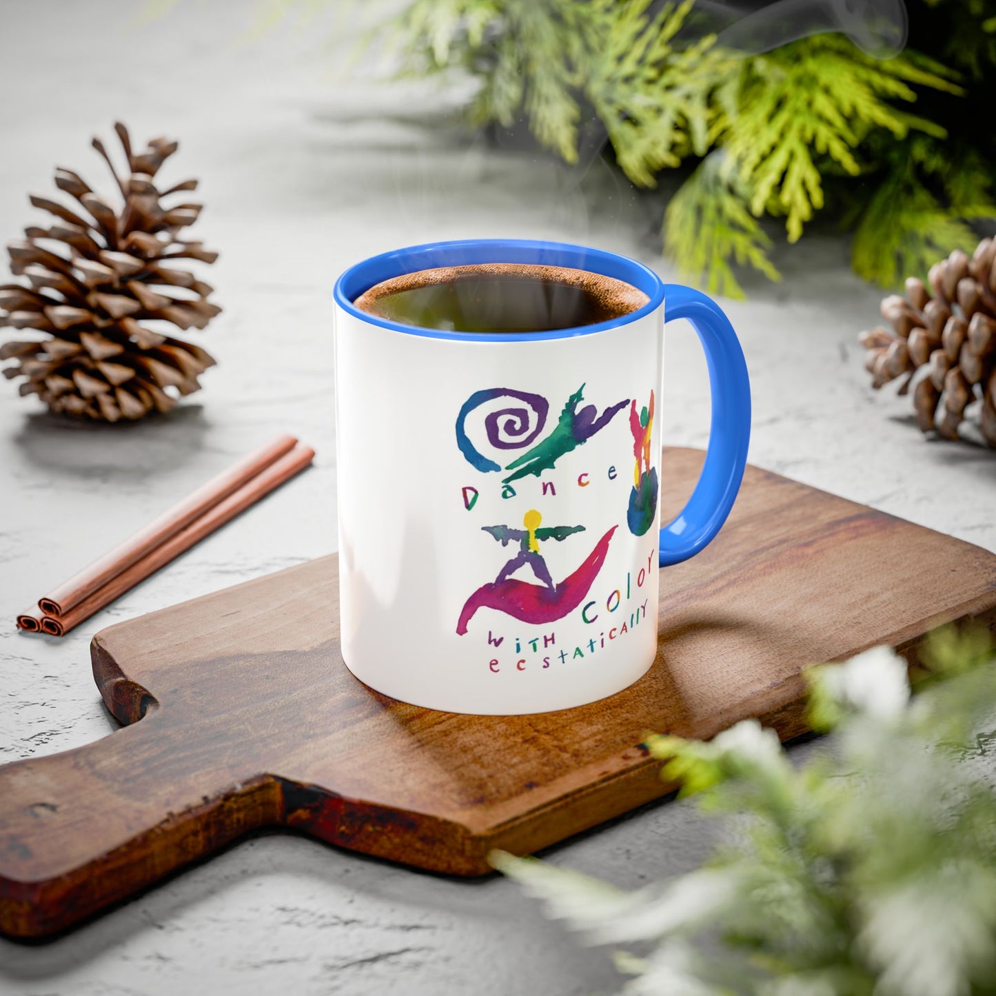Dance With Color Ecstatically by SARK - 11oz Creatively ColorFULL Mugs