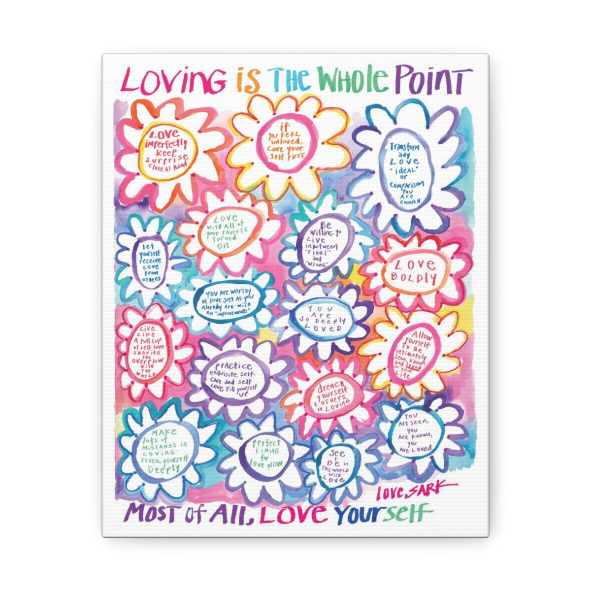 Loving Is The Whole Point by SARK - Canvas Gallery Wraps