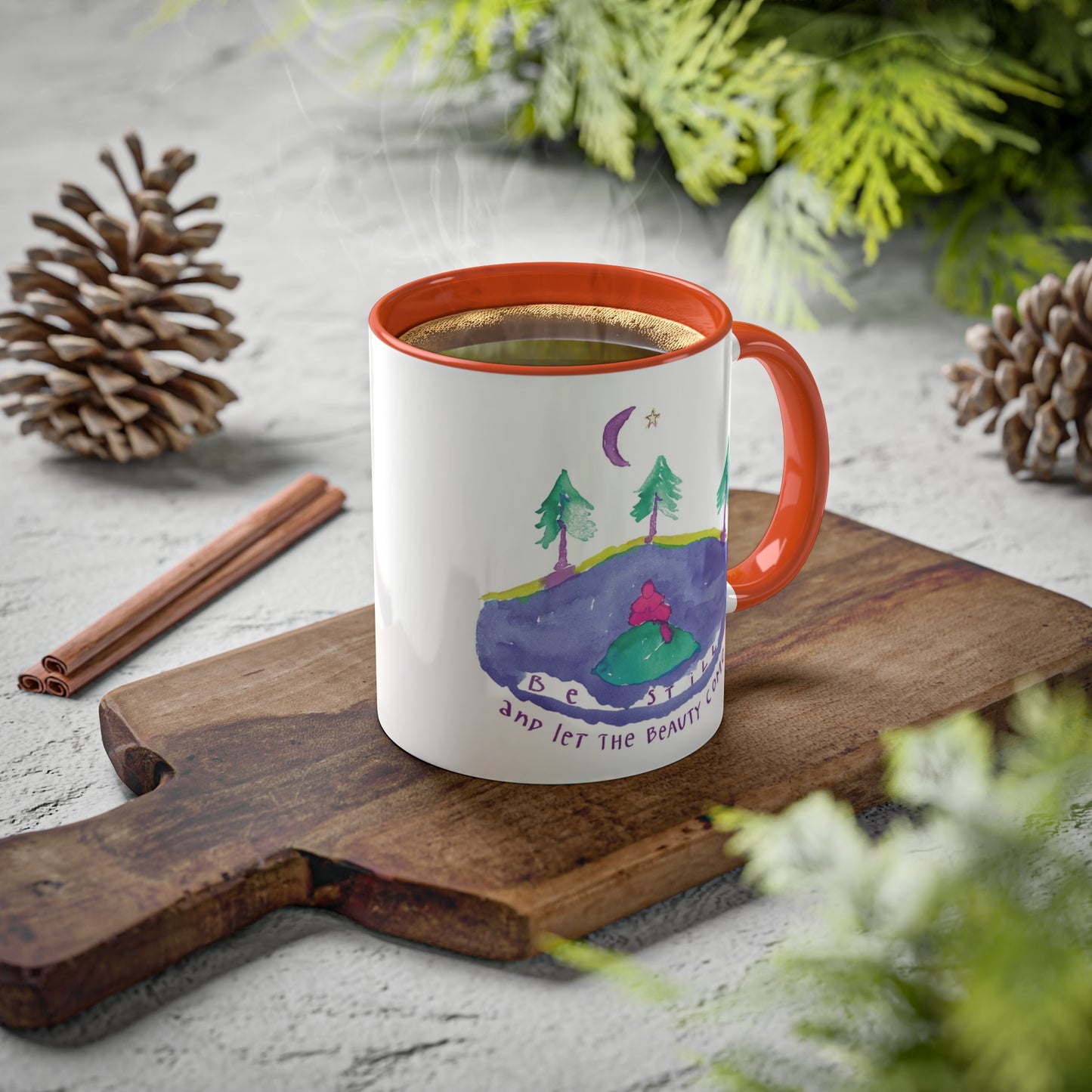 Be Still by SARK - 11oz Creatively ColorFULL Mugs