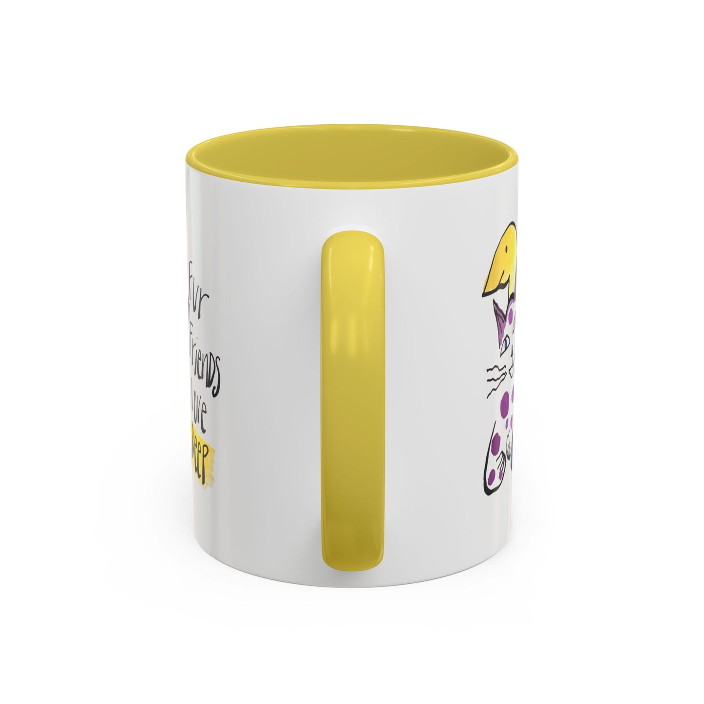 Fur Friends Love Deep by SARK - 11oz Creatively ColorFULL Mugs