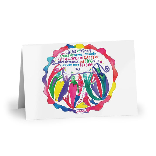 The Circles Of Women Around Us, SARK Greeting Cards (1 or 10-pcs)