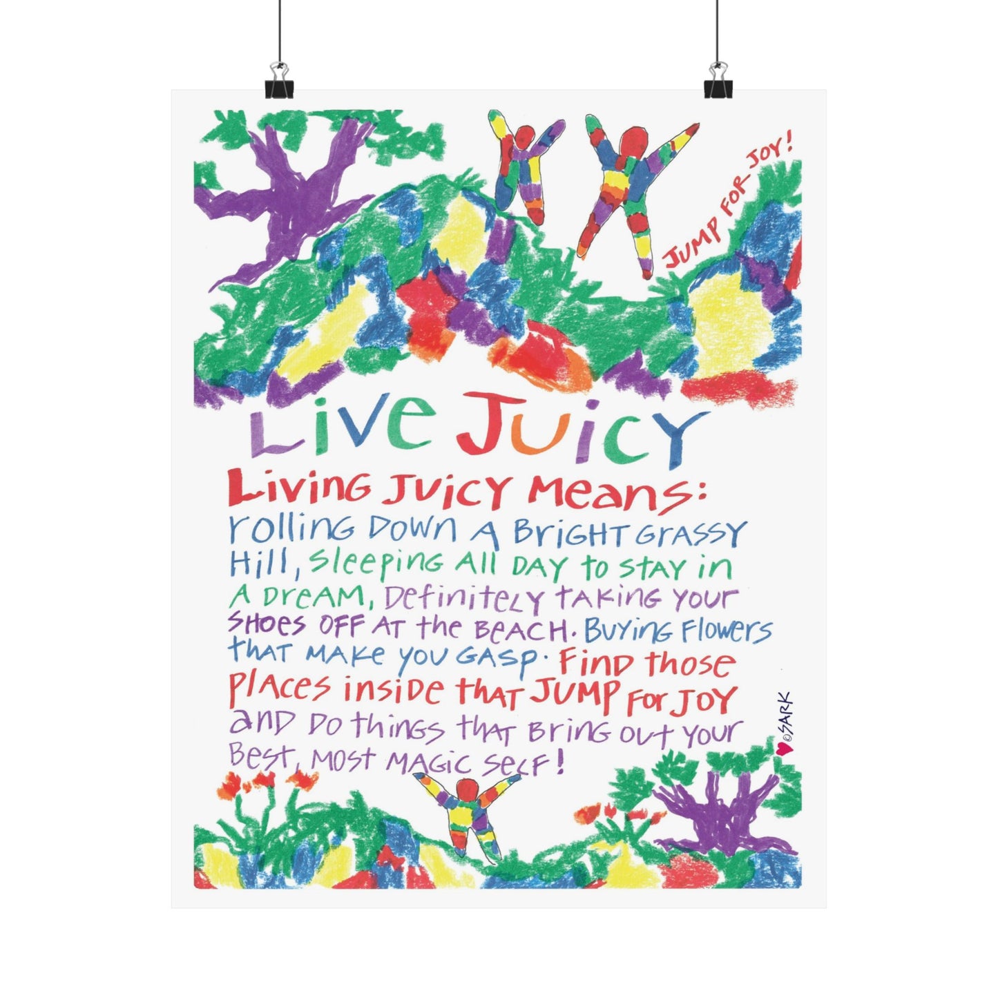 Live Juicy by SARK - Premium Matte Art Print