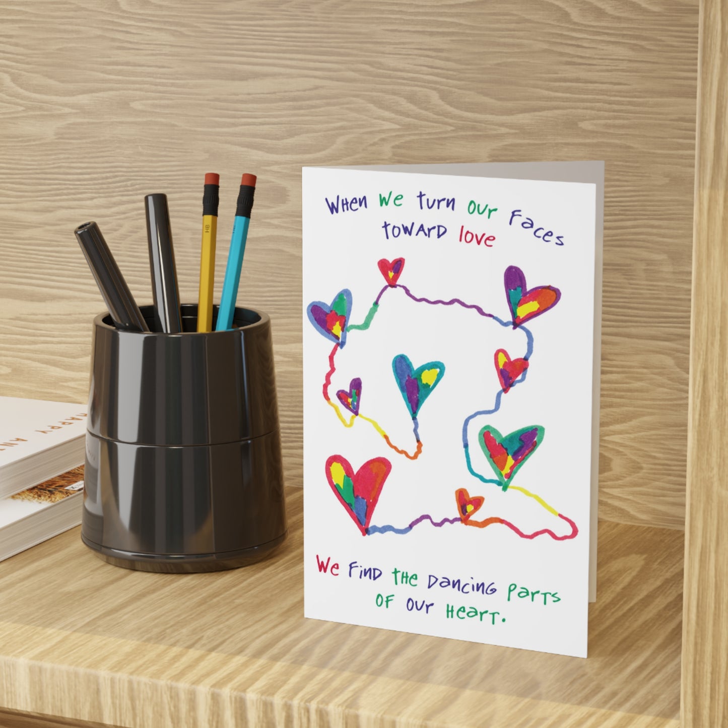 Turn Toward Love, SARK Greeting Cards (1 or 10-pcs)