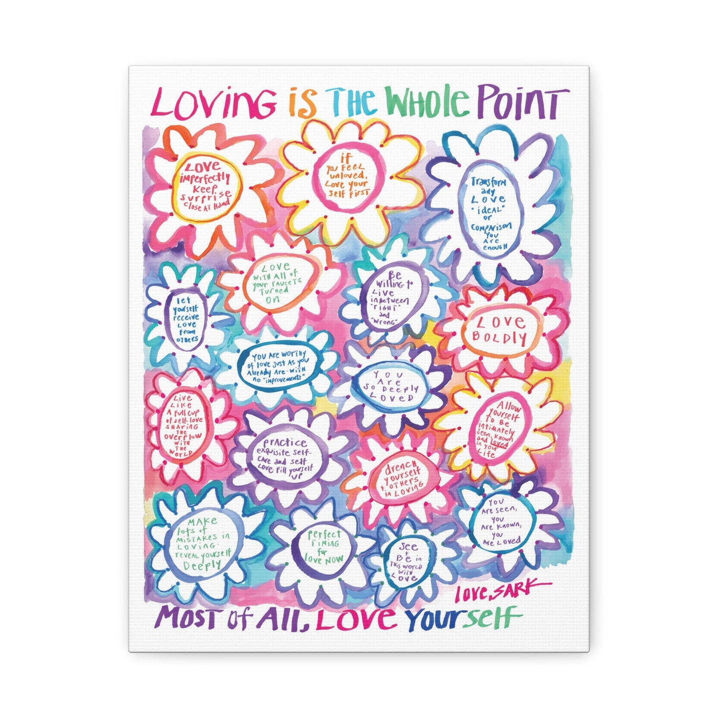 Loving Is The Whole Point by SARK - Canvas Gallery Wraps