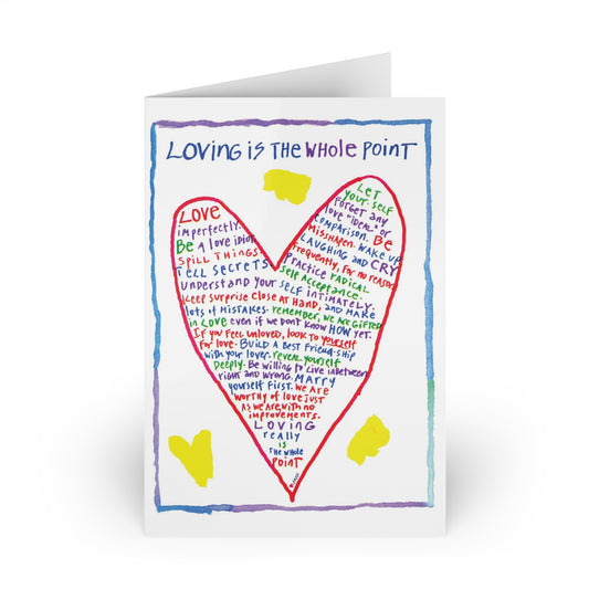 Loving Really Is The Whole Point, Greeting Cards (1 or 10-pcs)