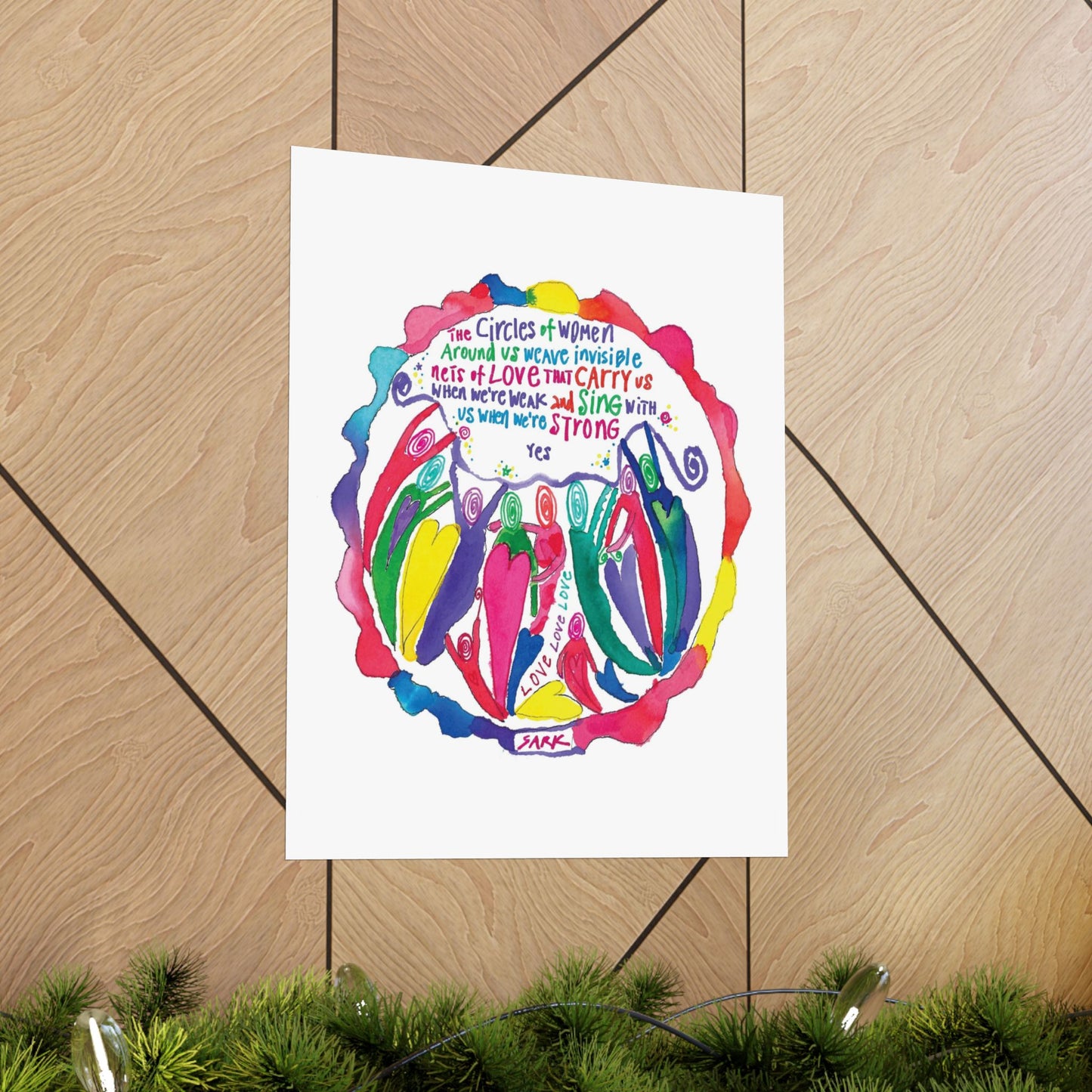 Circles Of Women by SARK - Premium Matte Art Print