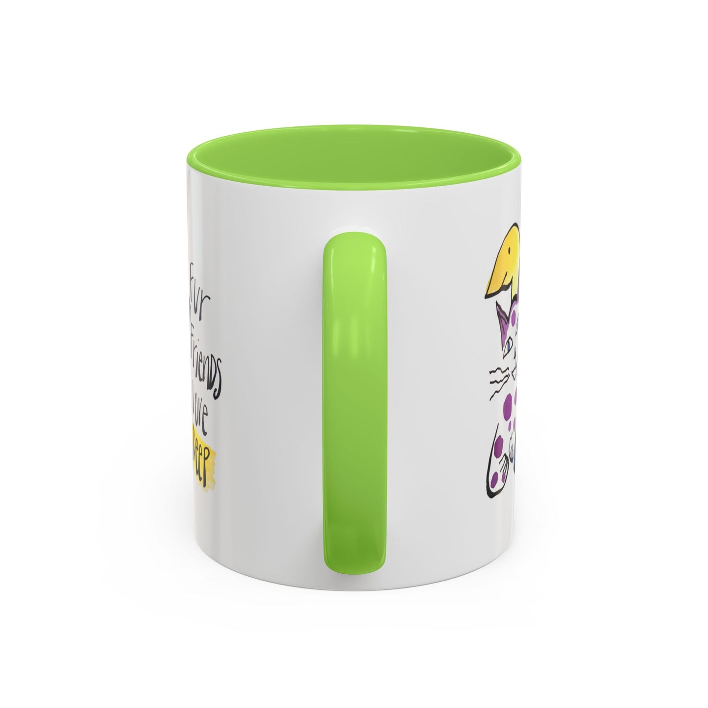 Fur Friends Love Deep by SARK - 11oz Creatively ColorFULL Mugs