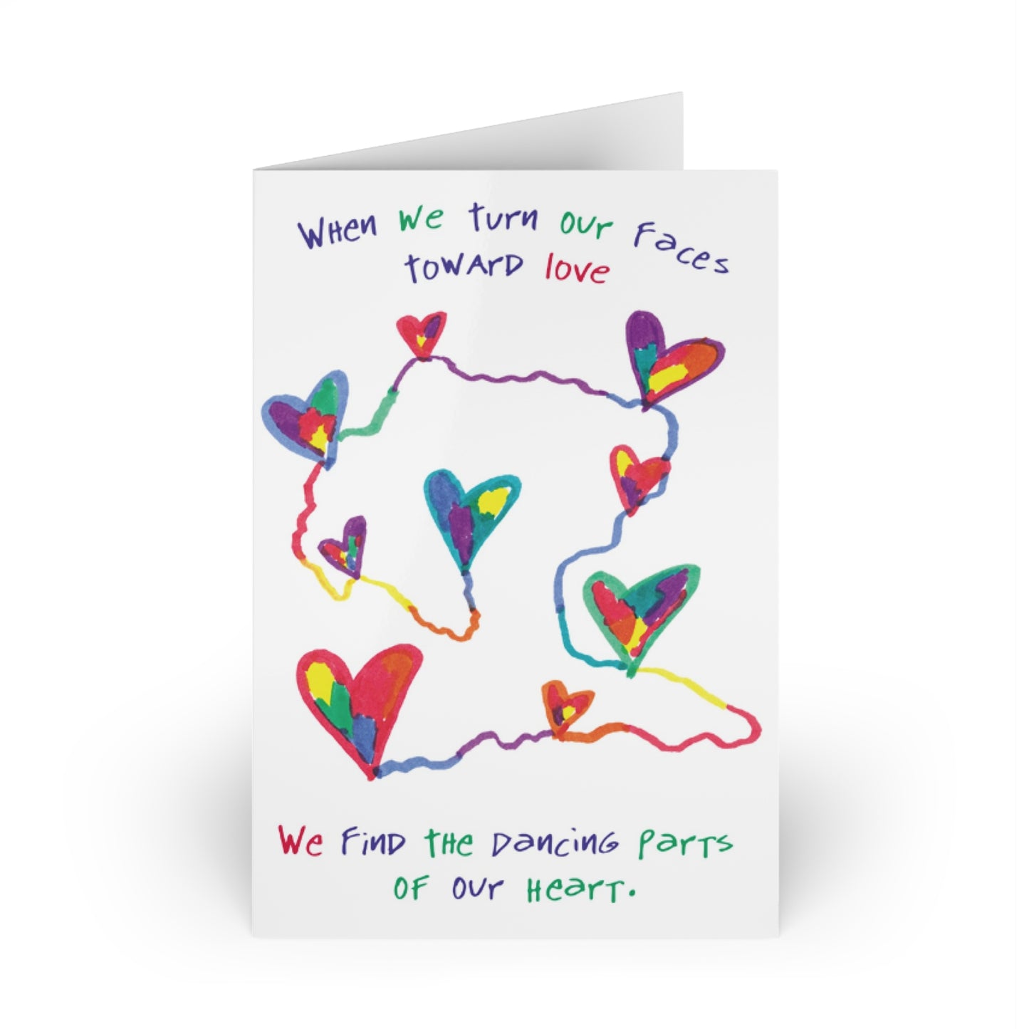 Turn Toward Love, SARK Greeting Cards (1 or 10-pcs)