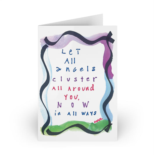 Let All Angels Cluster Around You, SARK Greeting Cards (1 or 10-pcs)