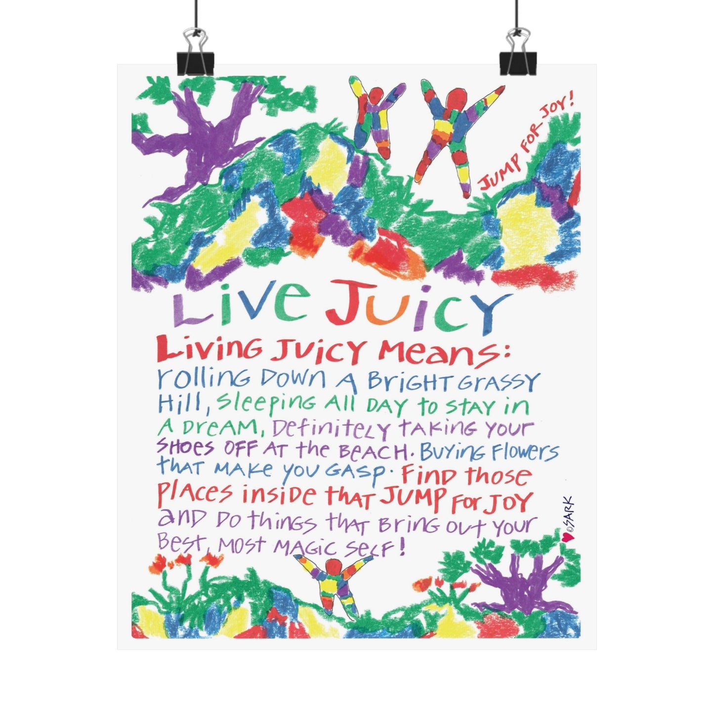 Live Juicy by SARK - Premium Matte Art Print