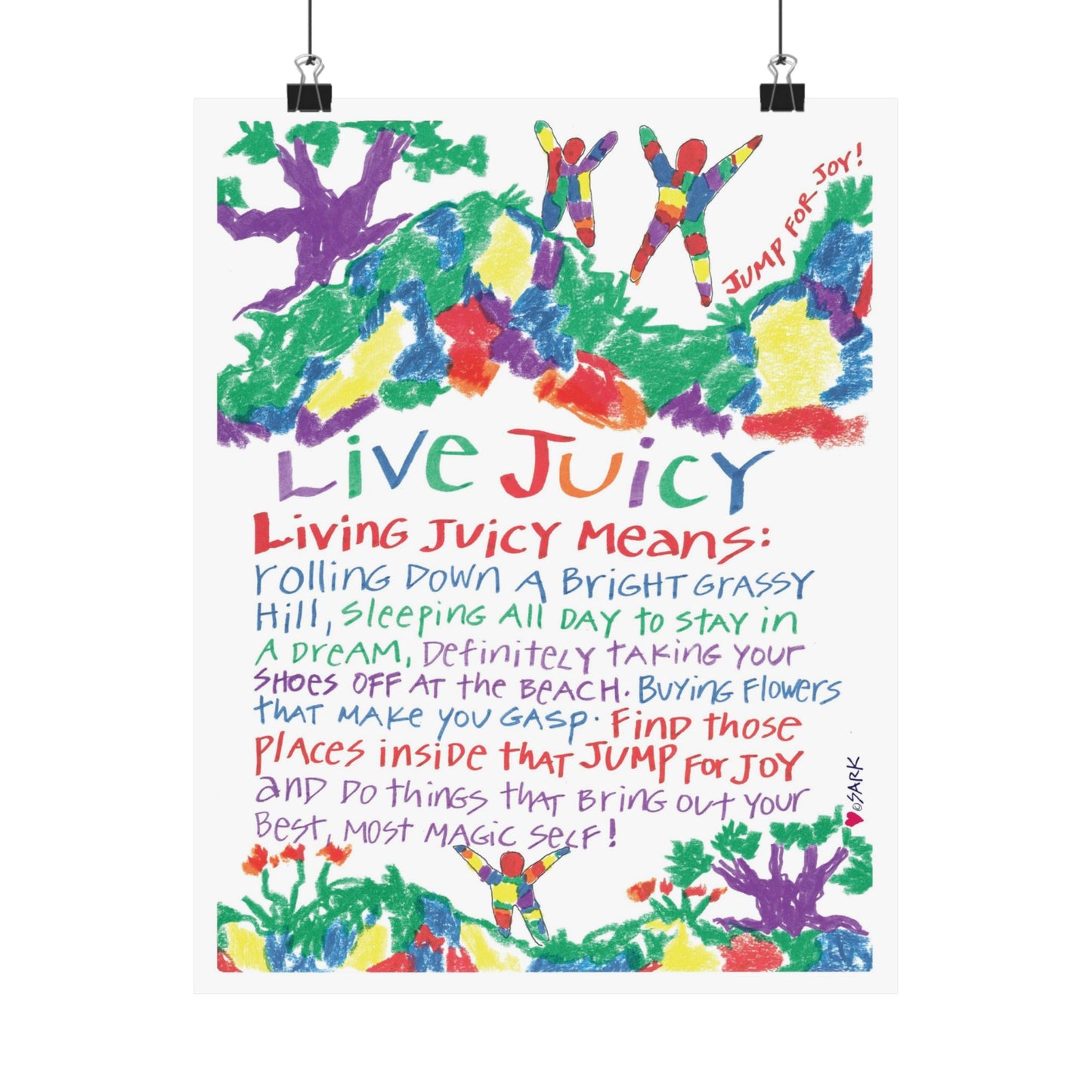 Live Juicy by SARK - Premium Matte Art Print