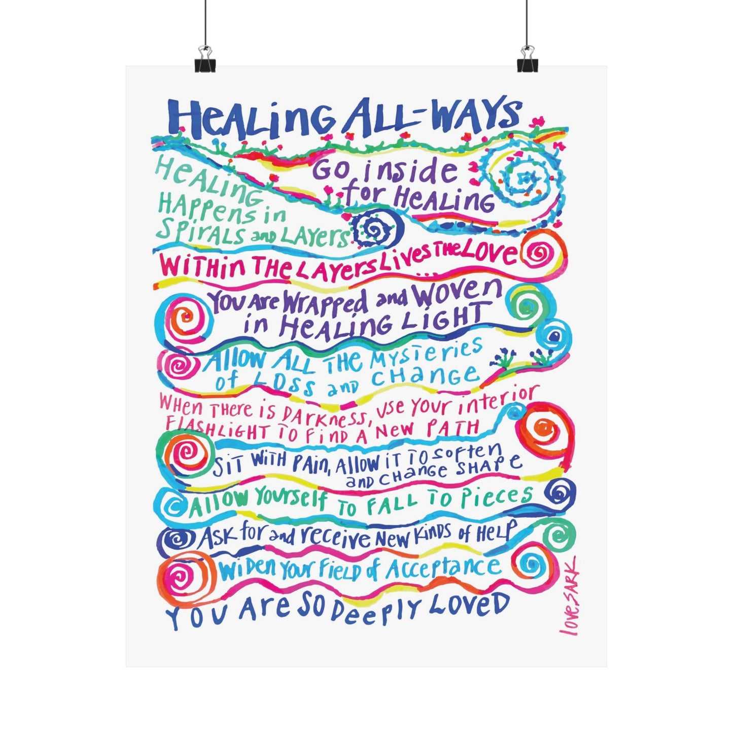 Healing All-Ways by SARK - Premium Matte Art Print