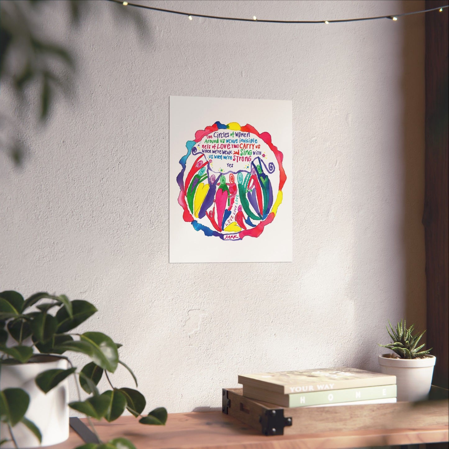 Circles Of Women by SARK - Premium Matte Art Print