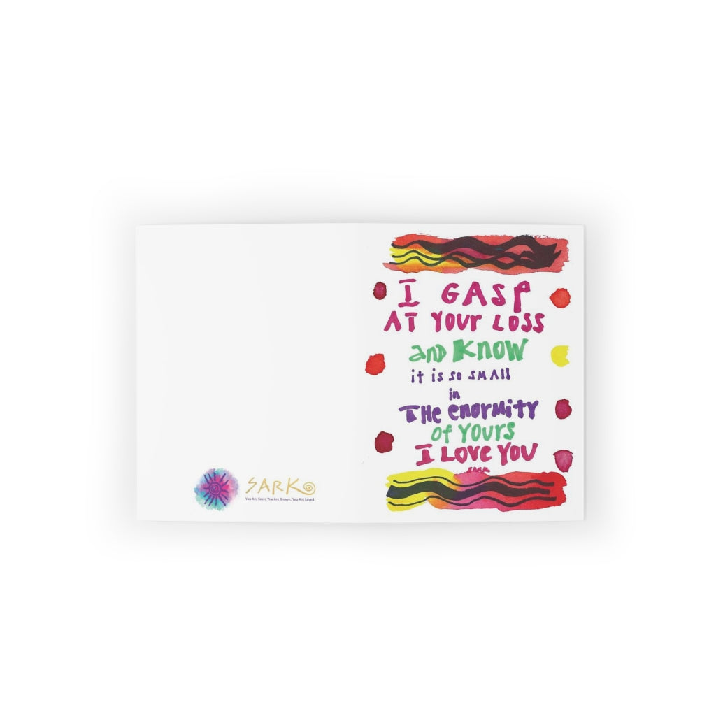 I Gasp At Your Loss, SARK Greeting Cards (Set of 8)
