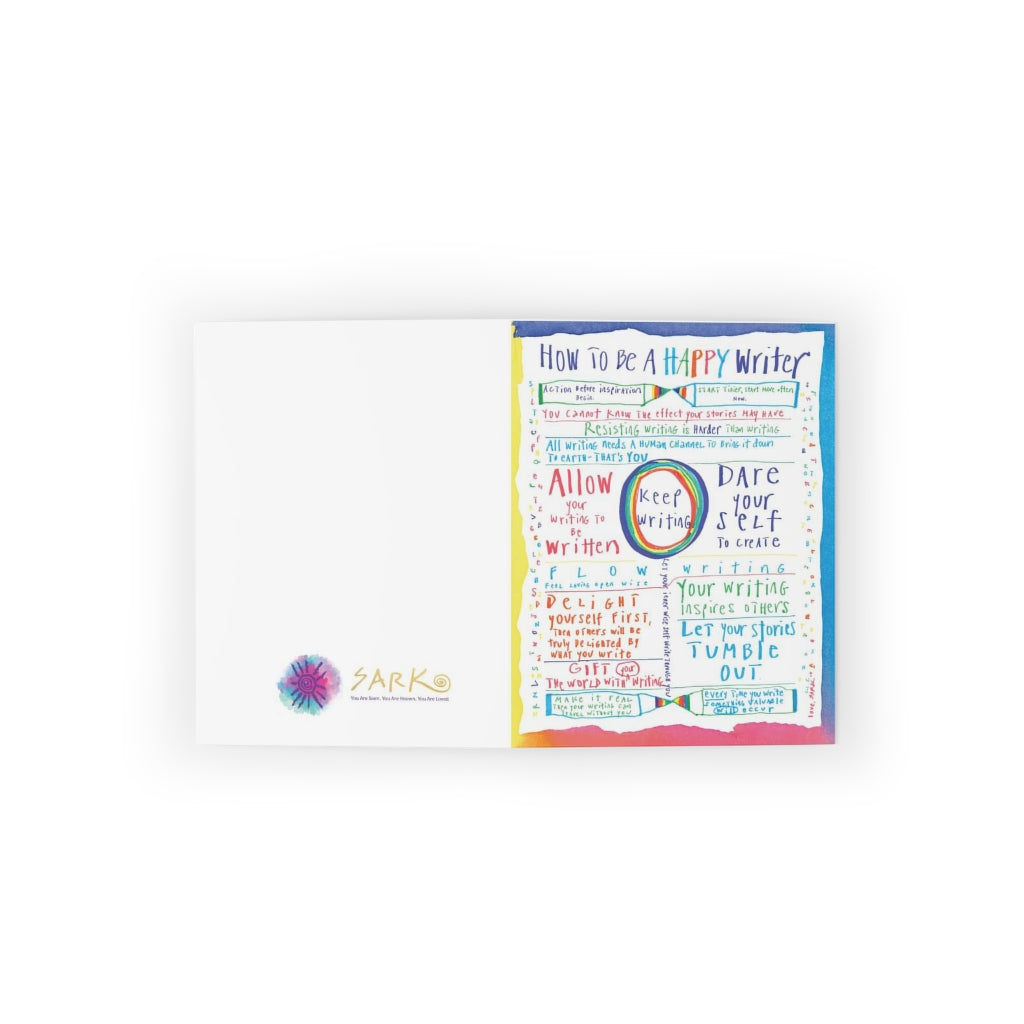 How To Be A Happy Writer, SARK Greeting Cards (Set of 8)
